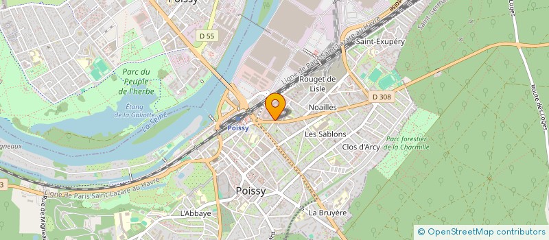 localisation de l'entreprise MONSIEUR PATRICK CHANSON  POISSY