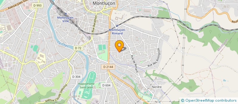 localisation de l'entreprise MONSIEUR PATRICK CHANTEGRELLE à MONTLUCON