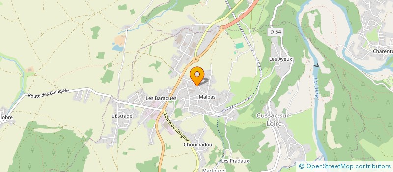 localisation de l'entreprise MONSIEUR PATRICK CHANTEUR à CUSSAC-SUR-LOIRE