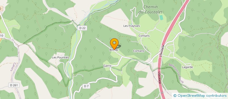 localisation de l'entreprise MONSIEUR PATRICK CHAPUIS  BELLEFONT-LA RAUZE