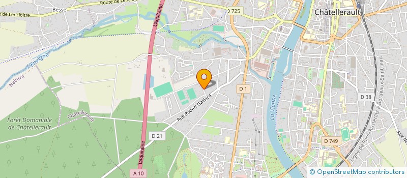 localisation de l'entreprise MONSIEUR PATRICK CHARLES DESIRE  CHATELLERAULT