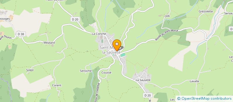 localisation de l'entreprise MONSIEUR PATRICK CHARRET à SAINT-MARTIN-LA-SAUVETE