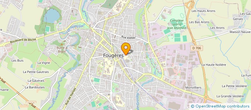 localisation de l'entreprise MONSIEUR PATRICK CHARRU  FOUGERES