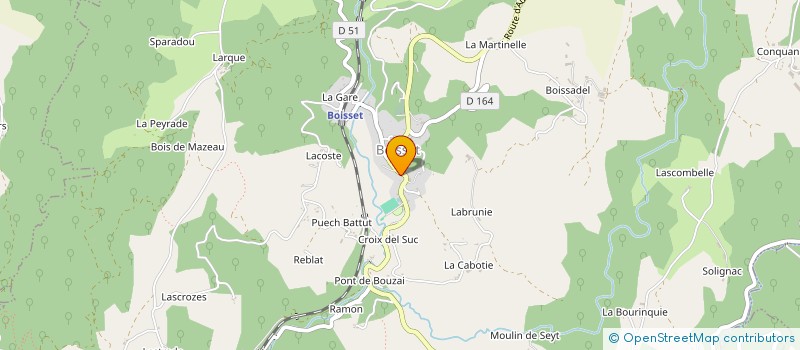 localisation de l'entreprise MONSIEUR PATRICK CHATAUR à QUEZAC
