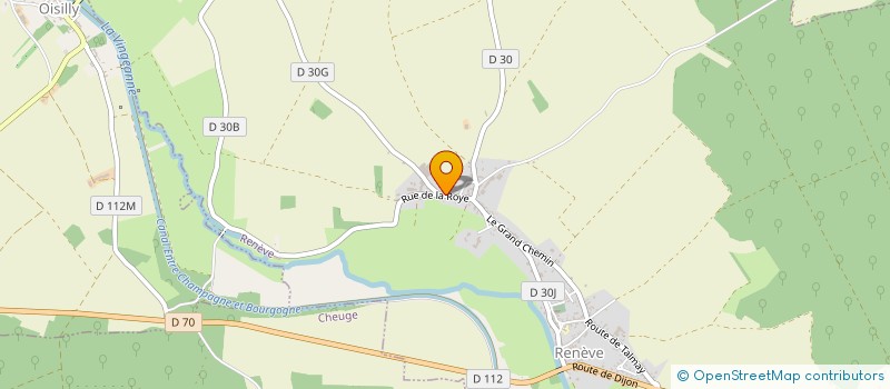 localisation de l'entreprise MONSIEUR PATRICK CHAUDRON  RENEVE