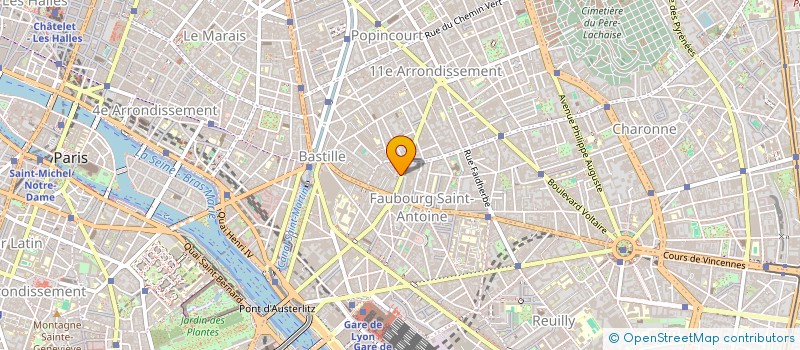 localisation de l'entreprise MONSIEUR PATRICK CHAURIN  PARIS