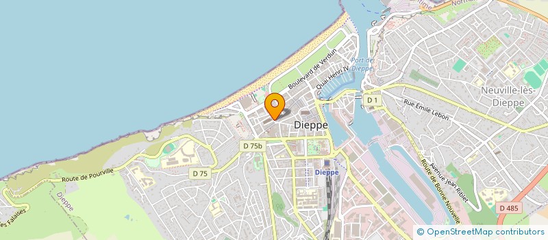 localisation de l'entreprise MONSIEUR PATRICK CHAUSSI  DIEPPE