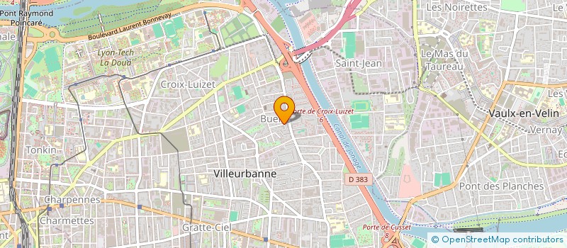 localisation de l'entreprise MONSIEUR PATRICK CHAVAS  VILLEURBANNE