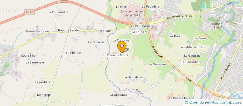 localisation de l'entreprise MONSIEUR PATRICK CHAVOIS  LECOUSSE