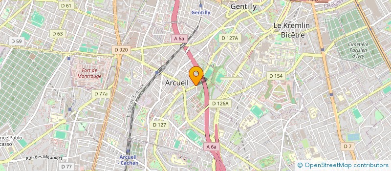 localisation de l'entreprise MONSIEUR PATRICK CHAZAL à ARCUEIL