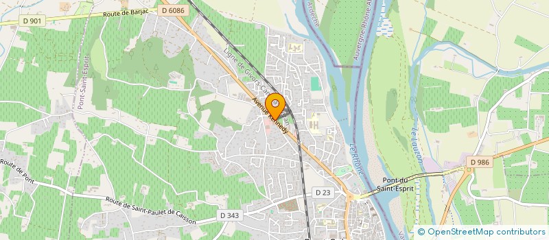 localisation de l'entreprise MONSIEUR PATRICK CHAZEL  PONT-SAINT-ESPRIT