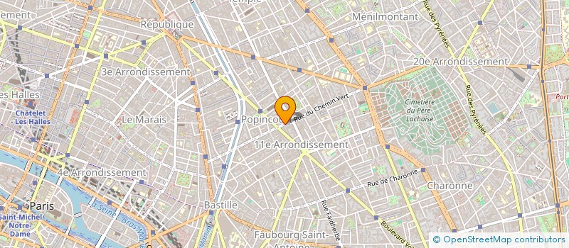 localisation de l'entreprise MONSIEUR PATRICK CHENOT  PARIS