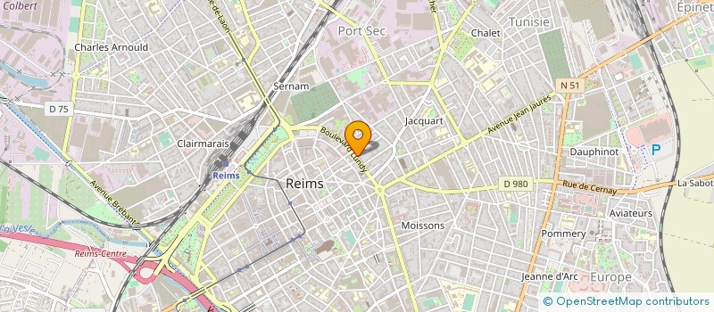 localisation de l'entreprise MONSIEUR PATRICK CHESNAIS  REIMS