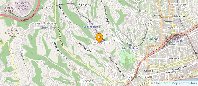 localisation de l'entreprise MONSIEUR PATRICK CHEVALIER à NICE