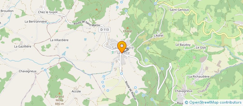 localisation de l'entreprise MONSIEUR PATRICK CHEVILLARD  SAINT-ANDRE-LA-COTE