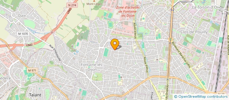 localisation de l'entreprise MONSIEUR PATRICK CHICLET  FONTAINE-LES-DIJON