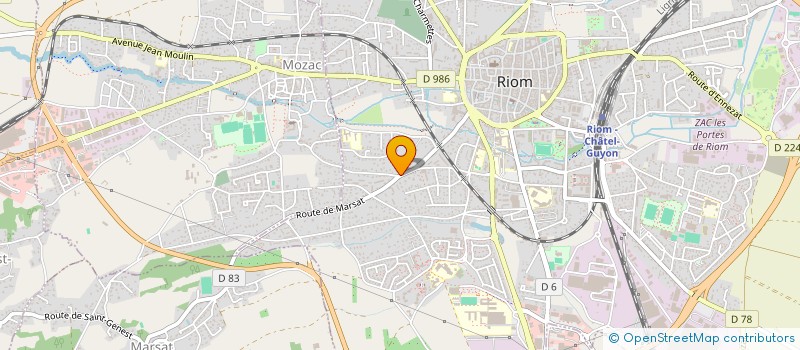 localisation de l'entreprise MONSIEUR PATRICK CHINCHOLLE  RIOM