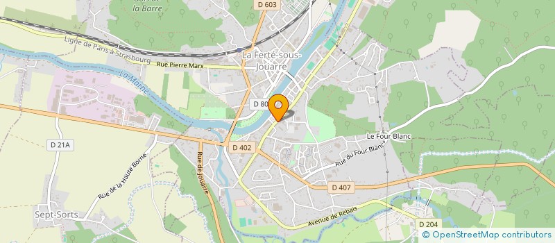 localisation de l'entreprise MONSIEUR PATRICK CHIROL à LA FERTE-SOUS-JOUARRE