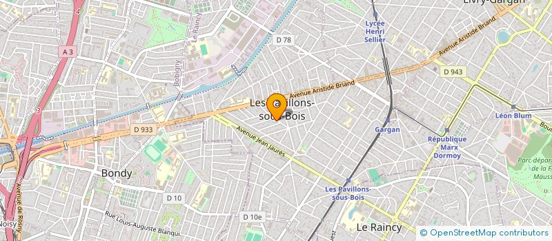 localisation de l'entreprise MONSIEUR PATRICK CLARET à LES PAVILLONS-SOUS-BOIS