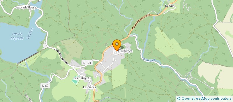 localisation de l'entreprise MONSIEUR PATRICK CLARET à LES MARTYS