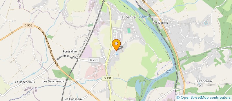 localisation de l'entreprise MONSIEUR PATRICK CLARET  HAUTERIVE