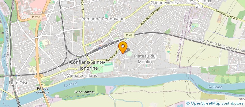 localisation de l'entreprise MONSIEUR PATRICK CLAUDE TABORET  CONFLANS-SAINTE-HONORINE