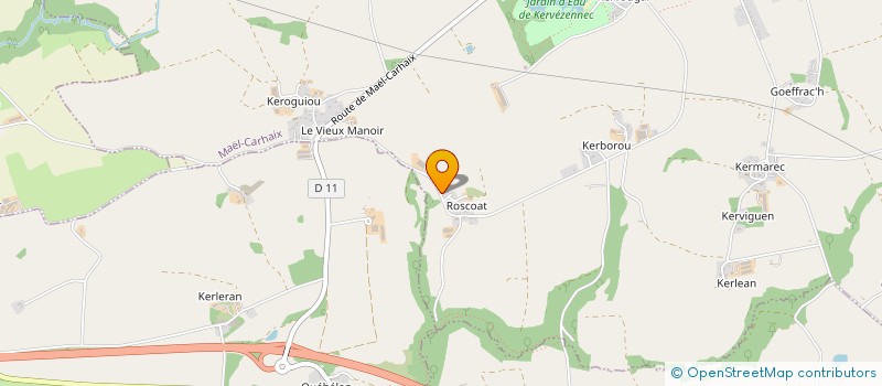 localisation de l'entreprise MONSIEUR PATRICK CLAVEL  MAEL-CARHAIX