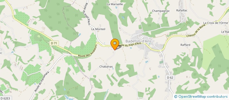 localisation de l'entreprise MONSIEUR PATRICK CLERGEREAUX à BADEFOLS D'ANS