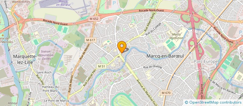 localisation de l'entreprise MONSIEUR PATRICK CLIN à MARCQ-EN-BARŒUL