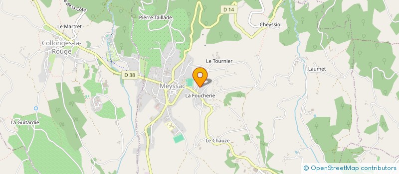 localisation de l'entreprise MONSIEUR PATRICK COCU  MEYSSAC