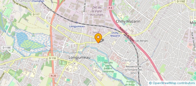 localisation de l'entreprise MONSIEUR PATRICK COHEN à LONGJUMEAU