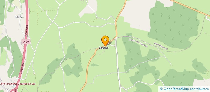 localisation de l'entreprise MONSIEUR PATRICK COLDEFY  COEUR DE CAUSSE