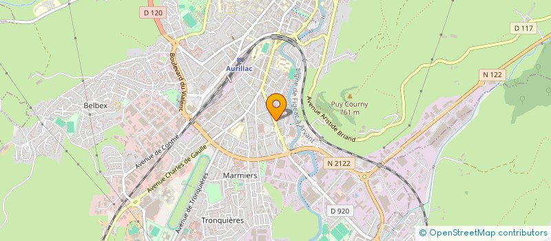 localisation de l'entreprise MONSIEUR PATRICK COLLIN à AURILLAC