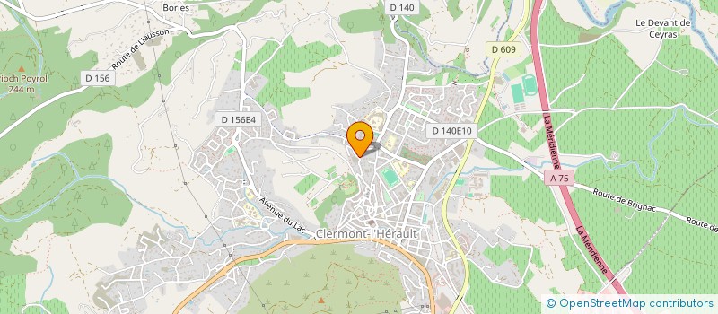 localisation de l'entreprise MONSIEUR PATRICK COLOMBO  CLERMONT-L'HERAULT