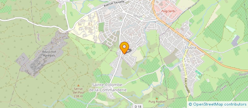 localisation de l'entreprise MONSIEUR PATRICK COMBECAVE  THUIR