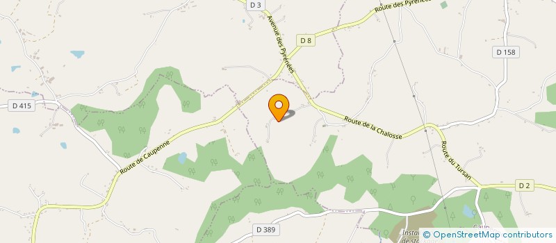 localisation de l'entreprise MONSIEUR PATRICK COMET  CAUPENNE