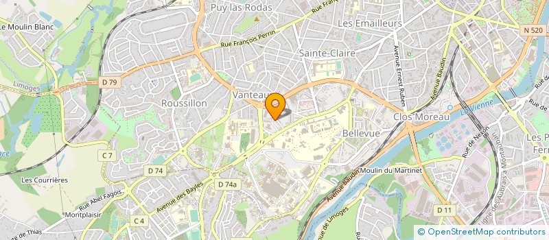 localisation de l'entreprise MONSIEUR PATRICK COMMINCAS  LIMOGES