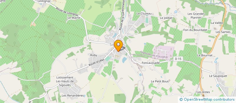 localisation de l'entreprise MONSIEUR PATRICK CONSTAND à SIGOULES-ET-FLAUGEAC