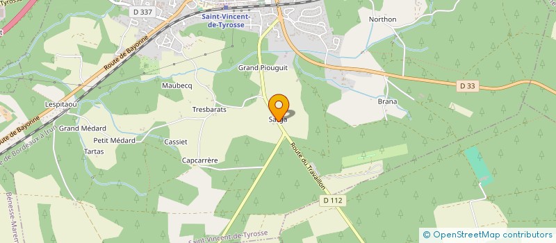 localisation de l'entreprise MONSIEUR PATRICK CONSTANT  SAINT-VINCENT-DE-TYROSSE