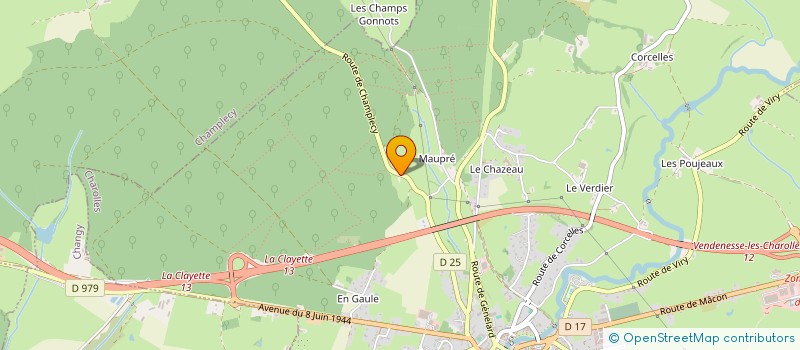 localisation de l'entreprise MONSIEUR PATRICK COPPEX  CHAROLLES