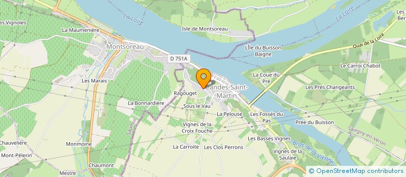 localisation de l'entreprise MONSIEUR PATRICK CORBINEAU  CANDES-SAINT-MARTIN