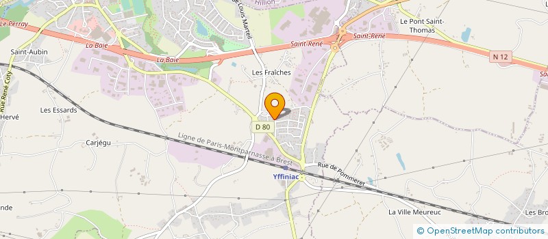 localisation de l'entreprise MONSIEUR PATRICK CORLAY à YFFINIAC