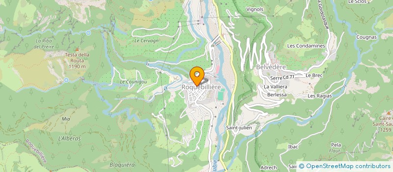 localisation de l'entreprise MONSIEUR PATRICK CORNIGLION  ROQUEBILLIERE