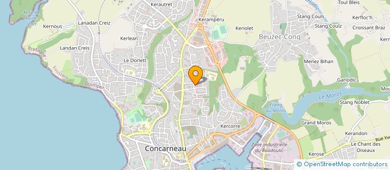 localisation de l'entreprise MONSIEUR PATRICK CORVAISIER à CONCARNEAU