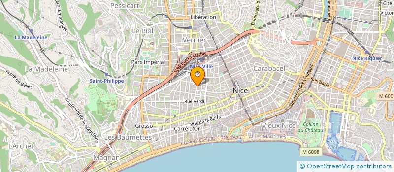 localisation de l'entreprise MONSIEUR PATRICK COSCULLUELA à NICE