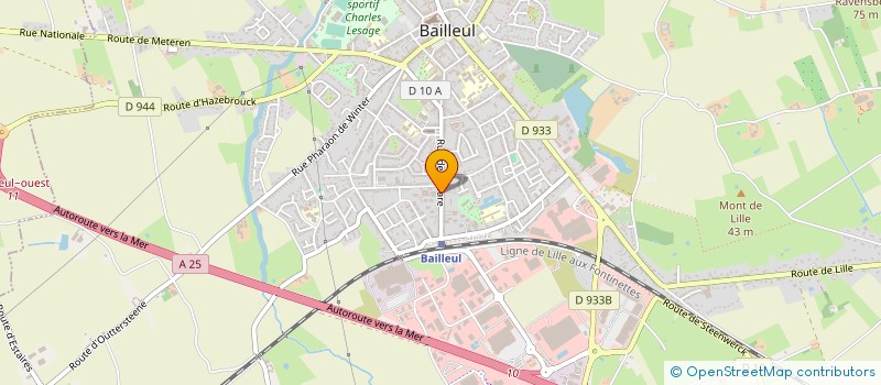localisation de l'entreprise MONSIEUR PATRICK COTTIGNY à BAILLEUL
