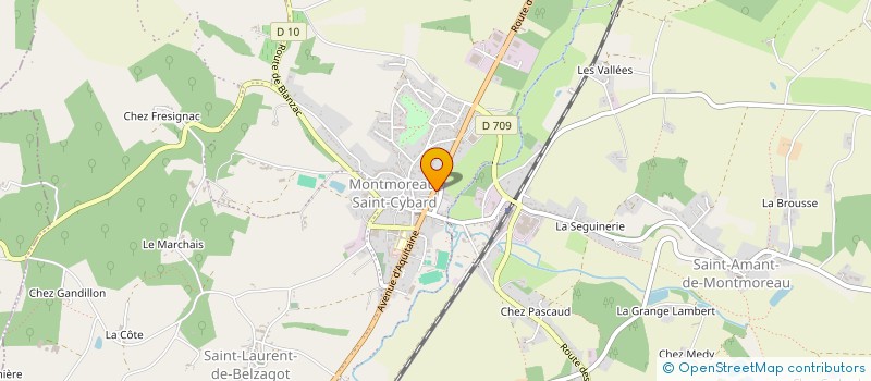 localisation de l'entreprise MONSIEUR PATRICK COUQUIAUD  CHAMADELLE