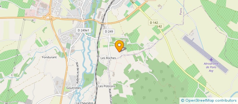 localisation de l'entreprise MONSIEUR PATRICK COURAUD à PONS