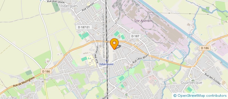 localisation de l'entreprise MONSIEUR PATRICK COURBOT  ISBERGUES