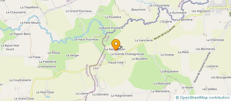 localisation de l'entreprise MONSIEUR PATRICK COURCELLE  CUILLE